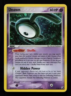 Unown E/115 Holo Rare Unseen Forces Pokemon Card - Image 1
