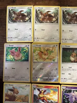 Eevee Pokemon Card Lot 13 Total - Image 1