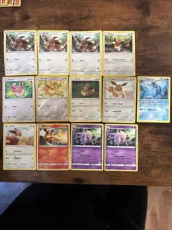 Eevee Pokemon Card Lot 13 Total - Image 2