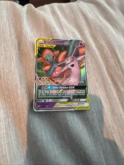 Pokemon TCG Espeon & Deoxys GX Holo Card 72/236 Unified Minds - Image 1