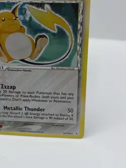 Pokemon TCG Raichu EX Holon Phantoms Full Holo Rare Card 15/110 LP - Image 4
