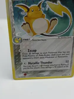 Pokemon TCG Raichu EX Holon Phantoms Full Holo Rare Card 15/110 LP - Image 5