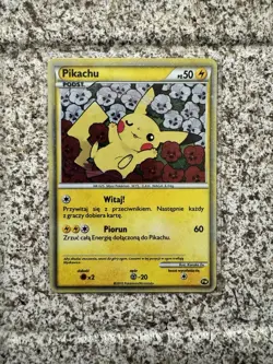 2010 Pikachu Pokemon World Collection PW Polish Holo Card - Image 1