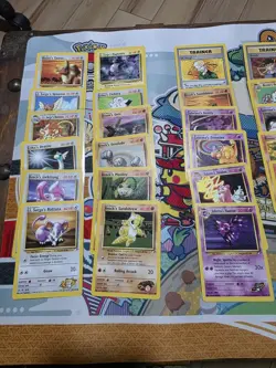 VINTAGE Pokemon Gym Heroes 70 Card Common Uncommon Rare Set 2 RARES - Image 2