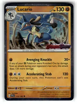 Lucario SVP Stamp Miscellaneous Cards & Products Holo Uncommon 114/198 NM - Image 1