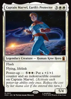 Captain Marvel, Earth's Protector MSH-11 Foil MTG Marvel - Image 1