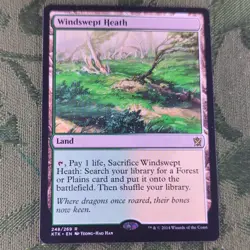 Wizards of the Coast MTG Windswept Heath Khans of Tarkir Rare 248/269 Eng 2014 - Image 1