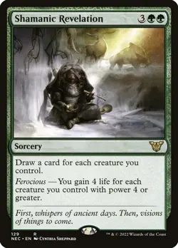 MTG Shamanic Revelation ** Neon Dynasty Commander ** English - Image 1
