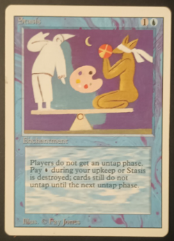 Stasis MP Revised Edition MTG Regular Rare - Image 1
