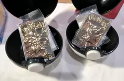Burger King 1999 Pokemon Pokeballs 23K Gold Mewtwo And Pikachu Cards - Image 3