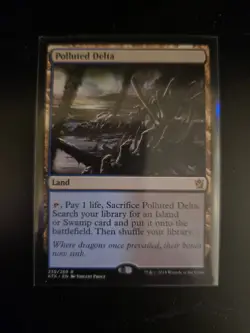 Khans of Tarkir - POLLUTED DELTA - NM - Magic MTG Free Shipping! - Image 1