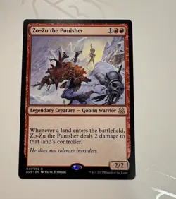 Wizards of the Coast Zo-Zu the Punisher DDS 041/065 Rare Red Legendary EN 2017 - Image 1