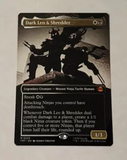 MTG Dark Leo And Shredder (Borderless) Teenage Mutant Ninja Turtles LP - Image 1