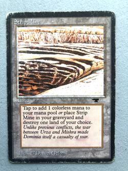 MTG Antiquities Strip Mine Version 3 (No Horizon) HP - Image 1