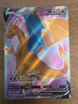 Pokemon TCG Charizard v SWSH050 Black Star Promo - Image 1