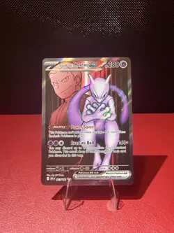 Pokemon TCG Team Rockets Mewtwo EX 213/182 Special Illustration Destined Rivals - Image 1