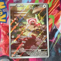 The Pokemon Company Pokemon TCG Stufful 154/132 ME01 IR Holo English 70 HP - Image 1