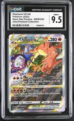 Pokemon GRADED Charizard VSTAR SWSH262 Black Star Promo 9.5 CGC ENGLISH - Image 1