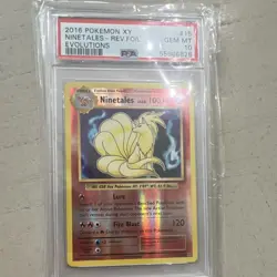 Pokemon TCG Ninetales 15/108 Evolutions Reverse Holo PSA 10 Eng 2016 - Image 1