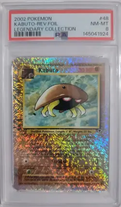 PSA 8 Kabuto 48/110 2002 Pokemon Legendary Reverse Foil Holo NM-MT WOTC - Image 1