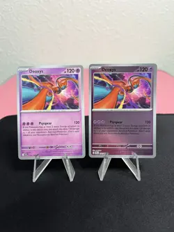 Deoxys 032/086 Pokemon Me04: Chaos Rising Reverse Holo + Regular - MINT - Image 1