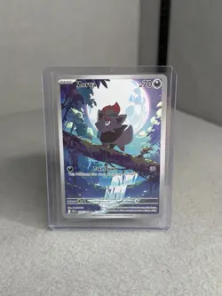 Pokemon TCG Zorua 142/086 Illustration Rare Holo Full Art Eng 70HP 2025 - Image 1