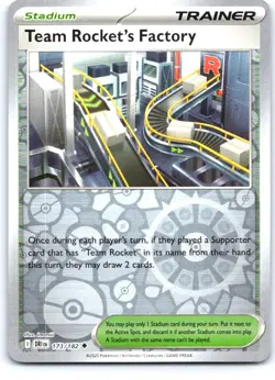 Team Rocket's Factory 173/182 Uncommon Destined Rivals Pokemon Reverse Holo NM - Image 1