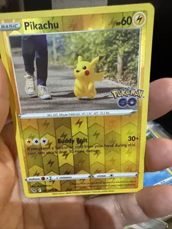 POKEMON GO - Pikachu 027/078 - REVERSE HOLO - NM/M - New - Image 1