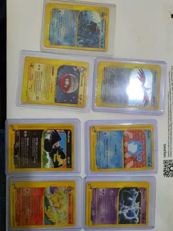 Lot Of 7 Pokemon Skyridge, Aquapolis, Expedition Non Holo, Holo, Tentacruel Etc - Image 1