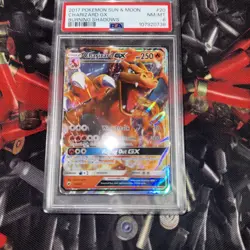 Charizard GX Burning Shadows 20/147 - PSA 8 - Pokemon TCG - Image 1