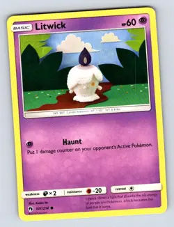 Litwick 101/214 Common Lost Thunder Pokemon Near Mint - Image 1