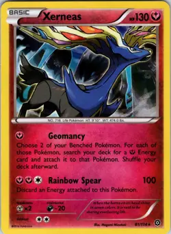 Xerneas 81/114 XY - Steam Siege Pokemon TCG NM Holo - Image 1