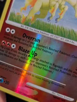 Rapidash 59/130 Diamond and Pearl Pokemon LP Reverse Holo - Image 4