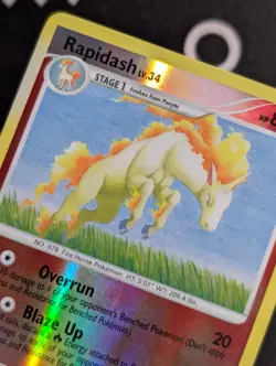 Rapidash 59/130 Diamond and Pearl Pokemon LP Reverse Holo - Image 5