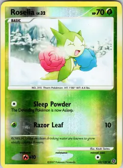 Roselia 62/132 Secret Wonders Pokemon MP Reverse Holo - Image 1