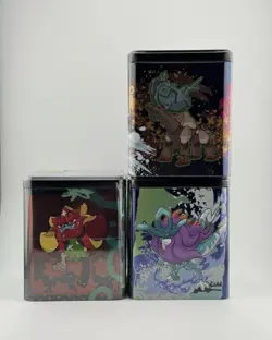 Pokemon TCG: 2025 Stackable Tins Art Set Sealed - Image 1