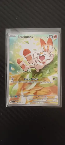 Scorbunny 225/217 Ascended Heroes Pokemon TCG Illustration Rare Holo - Image 1