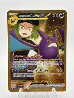 Pokemon Team Rocket's Crobat ex Destined Rivals Rare #242/182 - Image 1