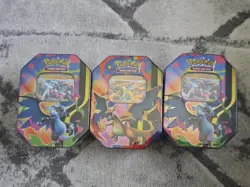 Pokemon TCG 2 x Mega Charizard X & Y Tins - New & Sealed! - Image 1