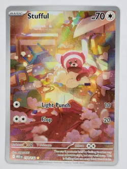 Stufful 154/132 Illustration Rare ME01: Mega Evolution Pokemon TCG NM - Image 1