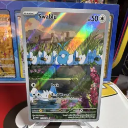 The Pokemon Company Swablu Full Art Holo Illustration Rare SV04 213/182 50HP EN - Image 1