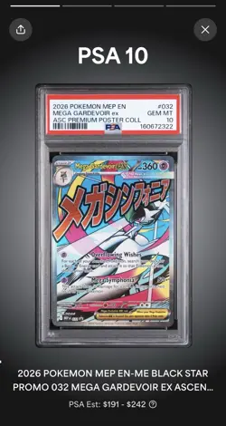 Mega Gardevoir Ex Promo 032 Sequential GEM MT PSA 10 (2x) 🔥💎 - Image 5