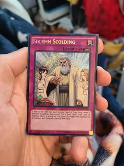 Yugioh Solemn Scolding MP15-EN186 1st Secret Rare - Image 1