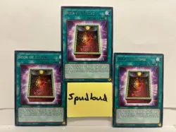 x3 Book Of Eclipse Rare 3x TAMA-EN041 LP 1st Edition Yu-Gi-Oh! - Image 1