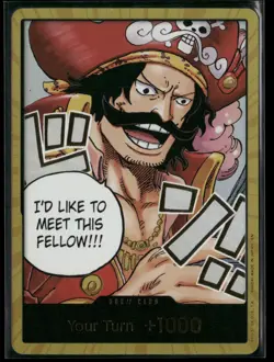 One Piece DON!! Card (Gol.D.Roger) (Gold) DON!! OP13 Foil NM - Image 1