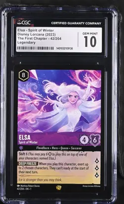 CGC 10 2023 Disney Lorcana Elsa Spirit of Winter PSA BGS Chapter 1 EN 1 - Image 1