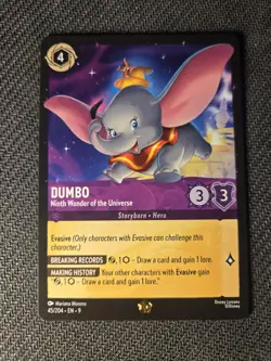 Disney Lorcana 45/204 DUMBO Ninth Wonder Universe Legendary Normal Fabled NM/M - Image 1