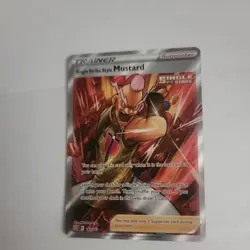 Single Strike Style Mustard 163/163 Battle Styles Full Art Holo Pokemon Card NM - Image 1