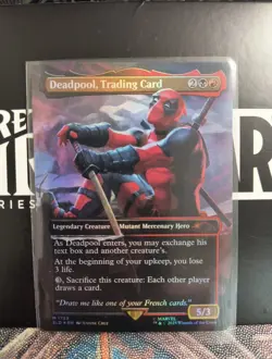 Deadpool Trading Card Rainbow Foil Secret Lair Drop, MTG (NM Condition) - Image 1