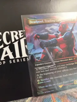 Deadpool Trading Card Rainbow Foil Secret Lair Drop, MTG (NM Condition) - Image 2